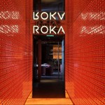 ROKA Restaurant entrance sign